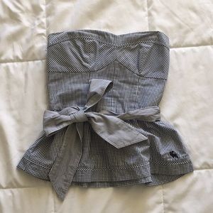 VINTAGE ABERCROMBIE STRAPLESS TOP